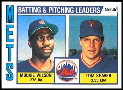 246 Mets Batting & Pitching Leaders Mookie Wilson Tom Seaver